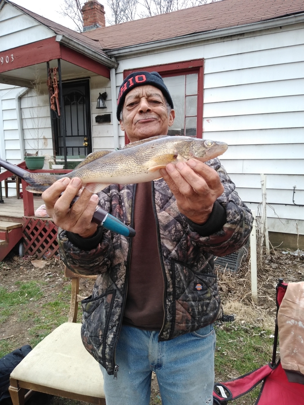 A photo of Carl Fisher's catch