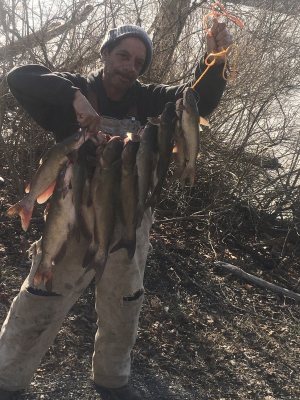 A photo of Carl Fisher's catch