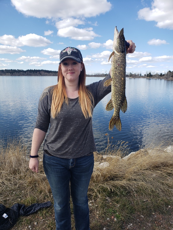 A photo of Erika Lincoln's catch