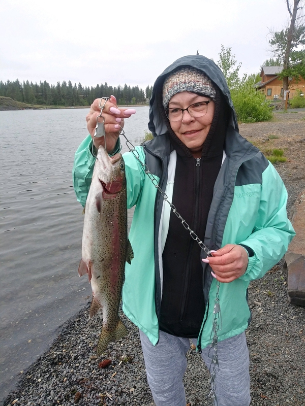 A photo of Jennifer Miller's catch