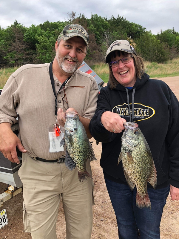 A photo of Kevin Millikan's catch