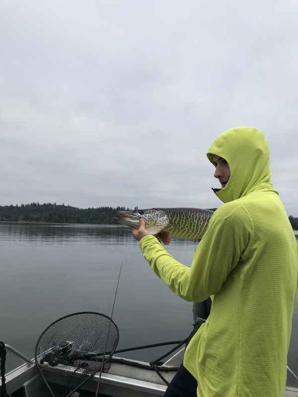 A photo of Lars Eide's catch