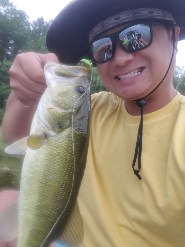 A photo of Asian Bucket  Man's catch