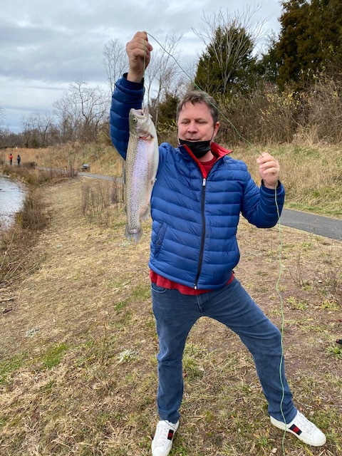 A photo of Walter Wright's catch