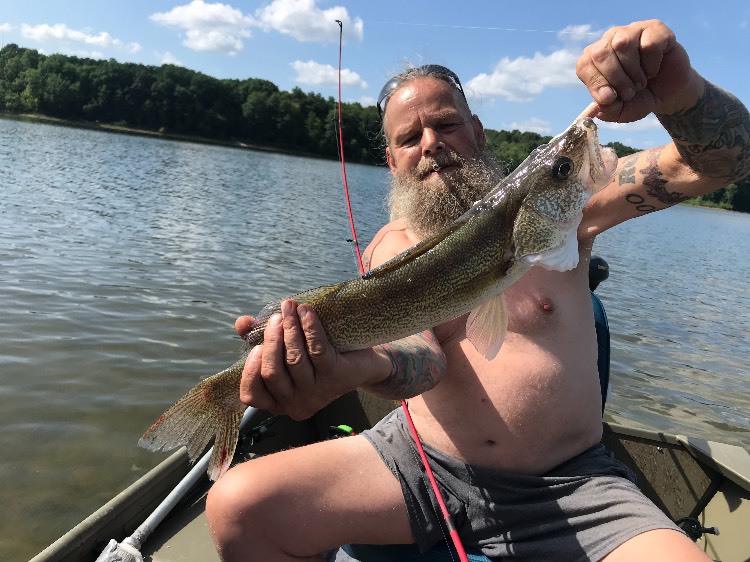 West Branch Reservoir Fishing Map, Northeast Ohio