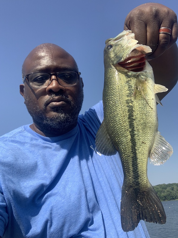 A photo of Gershom Davis's catch