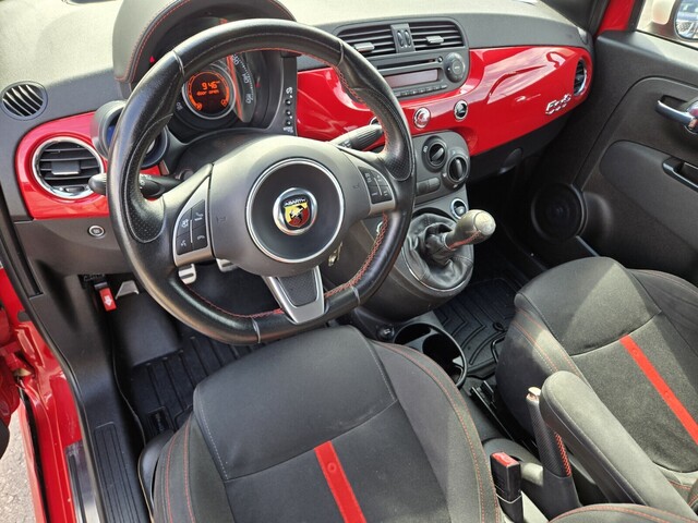 2013 Fiat 500c Abarth - Rosso (Red) exterior view 12