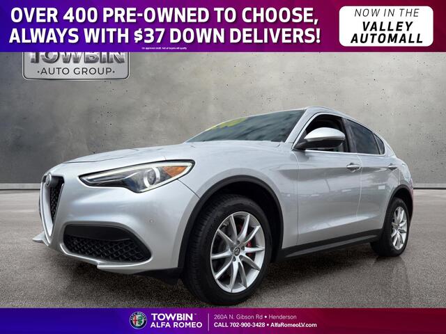 2018 Alfa Romeo Stelvio Ti - Silverstone Gray Metallic exterior view 1