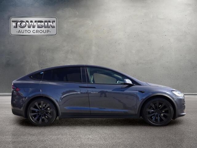 2022 Tesla Model X Plaid - Midnight Silver Metallic exterior view 3