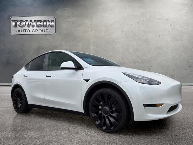 2021 Tesla Model Y Long Range - Pearl White Multi-Coat exterior view 2