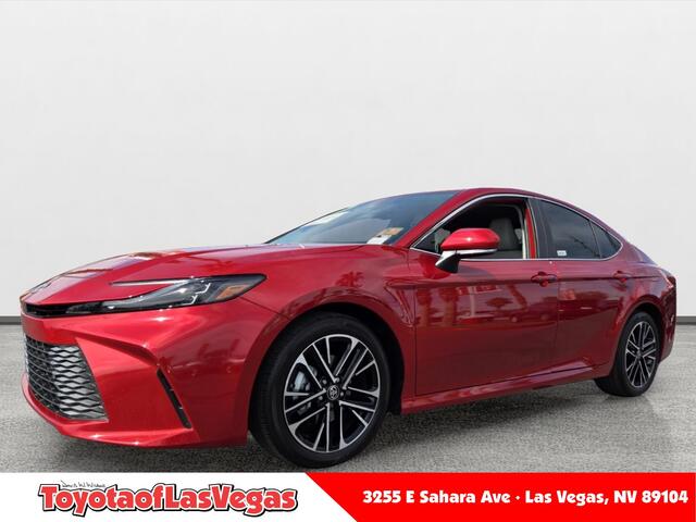 Red 2025 Toyota Camry XLE FWD Sedan Front-Wheel Drive Continuously Variable Transmission