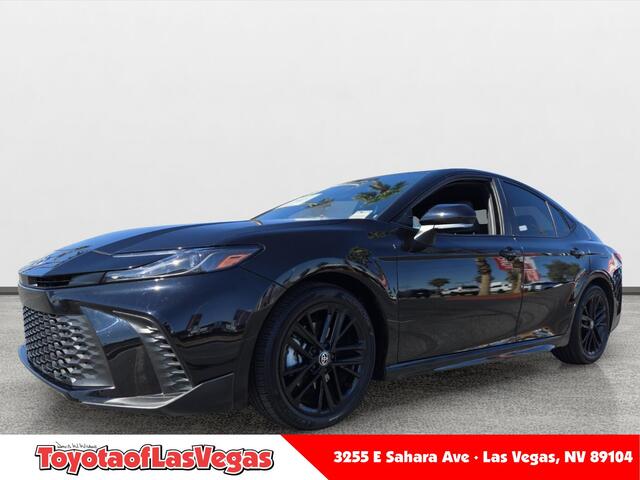 Midnight Black Metallic 2025 Toyota Camry SE FWD Sedan Front-Wheel Drive Continuously Variable Transmission