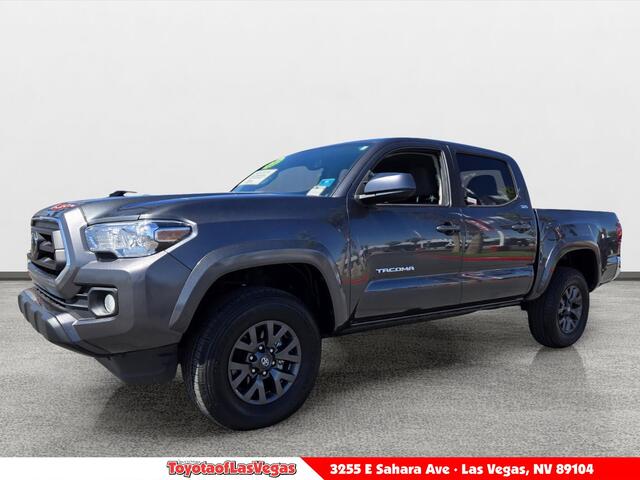 Magnetic Gray Metallic 2023 Toyota Tacoma SR5 V6 Double Cab RWD Pickup Truck 4X2 Automatic