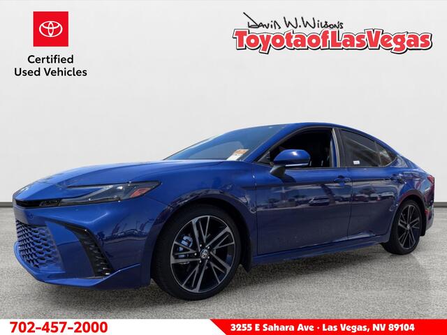 Blue 2025 Toyota Camry Sedan Front-Wheel Drive Continuously Variable Transmission