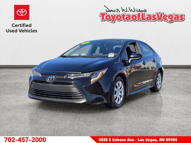 Midnight Black Metallic 2024 Toyota Corolla Sedan Front-Wheel Drive Continuously Variable Transmission