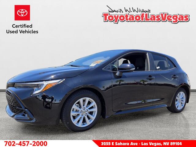 Midnight Black Metallic 2026 Toyota Corolla Hatchback Hatchback Front-Wheel Drive Continuously Variable Transmission