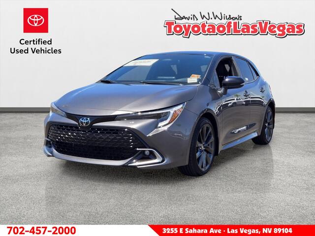 Midnight Black Metallic 2025 Toyota Corolla Hatchback Hatchback Front-Wheel Drive Continuously Variable Transmission