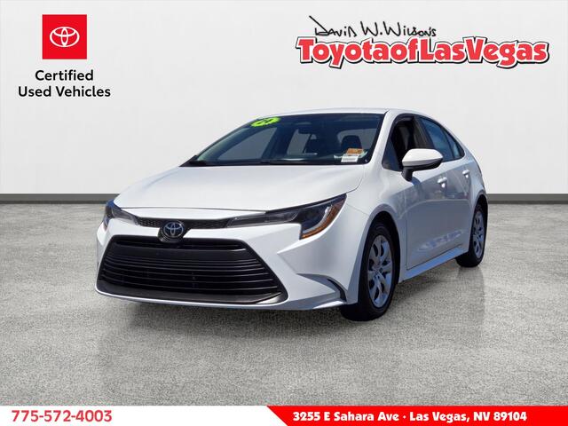 Ice 2024 Toyota Corolla Sedan Front-Wheel Drive Continuously Variable Transmission