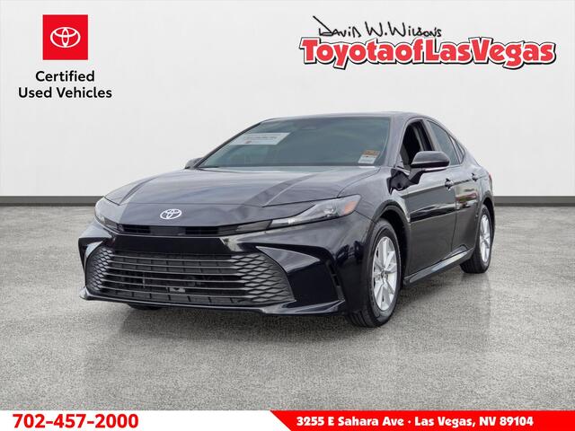 Midnight Black Metallic 2025 Toyota Camry Sedan Front-Wheel Drive Continuously Variable Transmission