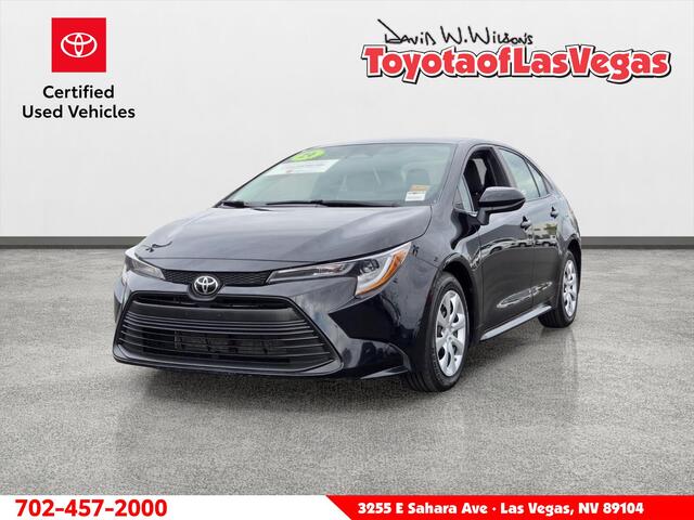 Midnight Black Metallic 2024 Toyota Corolla Sedan Front-Wheel Drive Continuously Variable Transmission