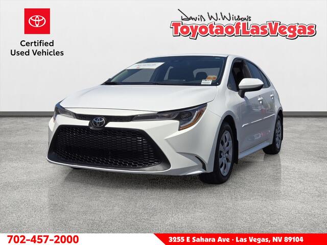 Super White 2020 Toyota Corolla Sedan Front-Wheel Drive Continuously Variable Transmission