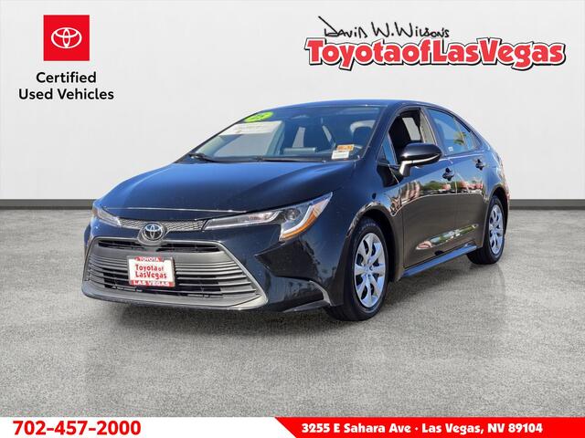 Midnight Black Metallic 2025 Toyota Corolla Sedan Front-Wheel Drive Continuously Variable Transmission