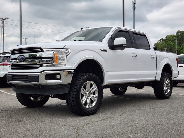 Oxford White 2019 Ford F-150 Lariat SuperCrew 4WD Pickup Truck Four-Wheel Drive Automatic