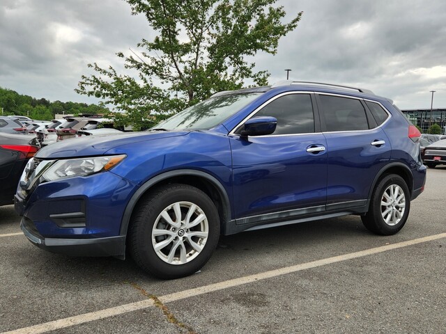 Caspian Blue 2017 Nissan Rogue SV FWD SUV / Crossover Front-Wheel Drive Continuously Variable Transmission
