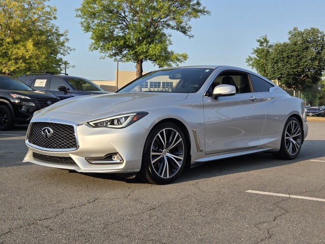 Gray (Liquid Platinum) 2018 INFINITI Q60 Coupe Rear-Wheel Drive Automatic