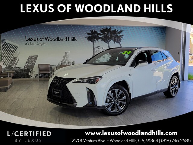 Ultra White w/Obsidian Roof 2024 Lexus UX Hybrid 250h F Sport Design FWD SUV / Crossover Front-Wheel Drive Continuously Variable Transmission