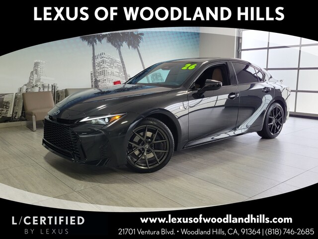 Black (Caviar) 2026 Lexus IS 350 F Sport Design AWD Sedan All-Wheel Drive 6-Speed Automatic