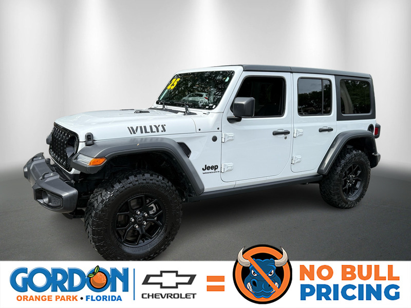 Used 2025 JEEP WRANGLER WILLYS 4 DOOR 4X4 in ORANGE PARK, FLORIDA