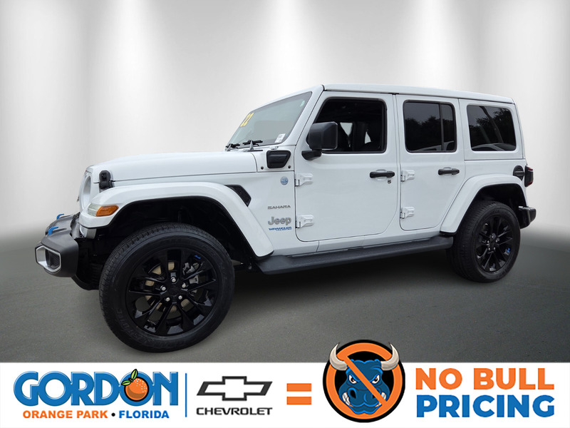 Used 2022 JEEP WRANGLER 4XE UNLIMITED SAHARA 4X4 in ORANGE PARK, FLORIDA