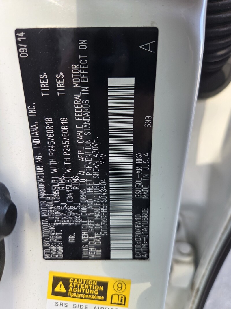 Used 2015 TOYOTA HIGHLANDER LE in JACKSONVILLE, FLORIDA