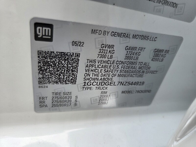 Used 2022 CHEVROLET SILVERADO 1500 LTZ in JACKSONVILLE, FLORIDA