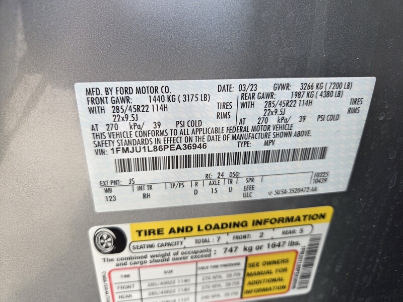 Used 2023 FORD EXPEDITION PLATINUM in JACKSONVILLE, FLORIDA