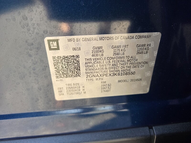 Used 2019 CHEVROLET EQUINOX PREMIER in JACKSONVILLE, FLORIDA