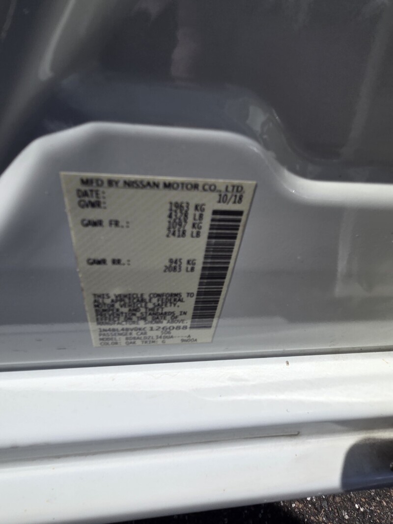 Used 2019 NISSAN ALTIMA 2.5 S SEDAN in JACKSONVILLE, FLORIDA