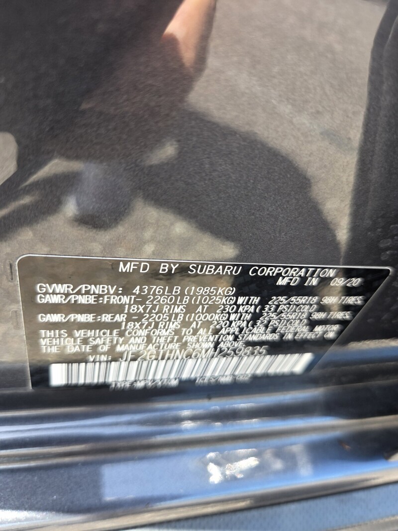 Used 2021 SUBARU XV CROSSTREK LIMITED CVT in JACKSONVILLE, FLORIDA