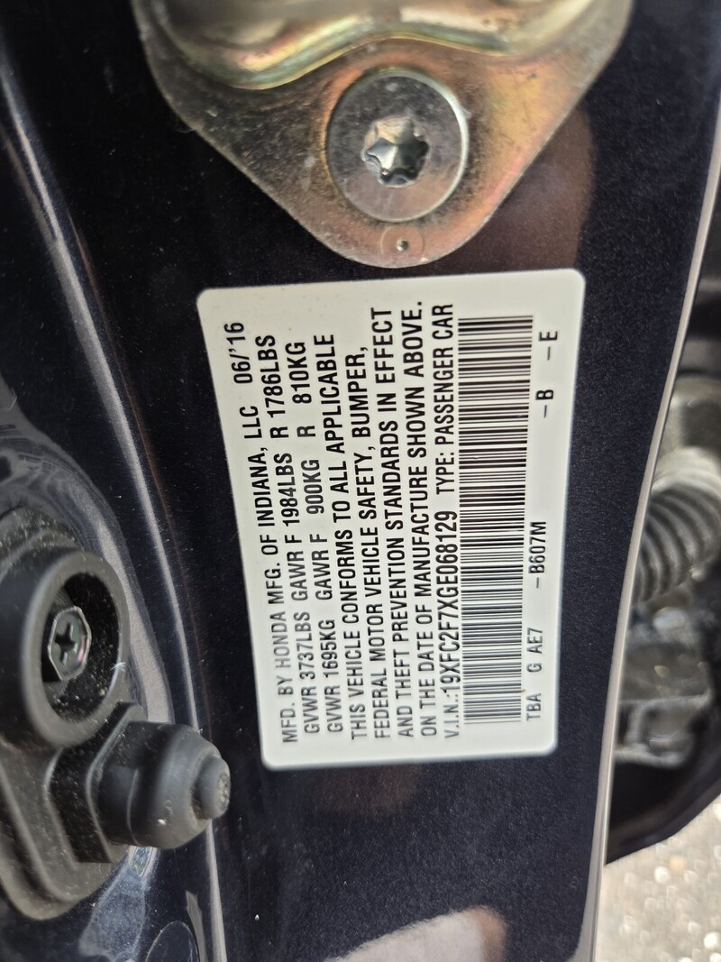 Used 2016 Honda Civic 4DR CVT EX in JACKSONVILLE, FLORIDA
