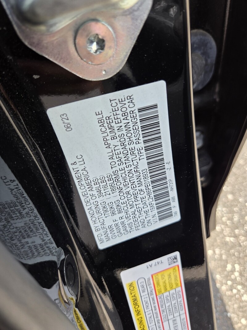 Used 2023 Honda Civic Hatchback SPORT CVT in JACKSONVILLE, FLORIDA