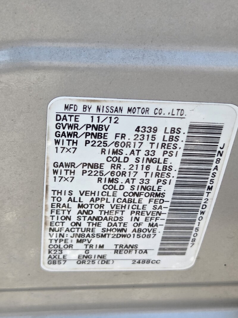 Used 2013 NISSAN ROGUE SV in JACKSONVILLE, FLORIDA