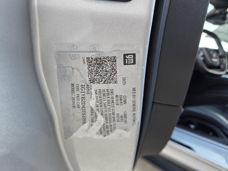 New 2026 CHEVROLET CORVETTE 2LT in JACKSONVILLE, FLORIDA