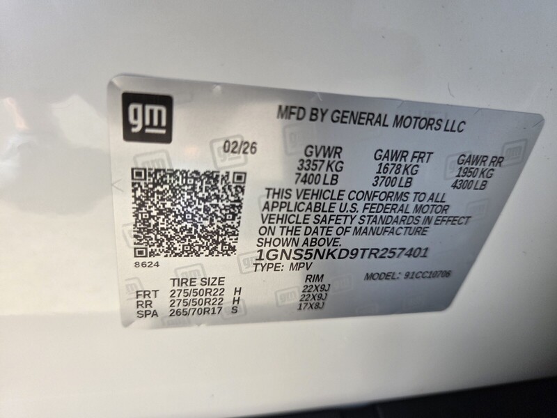 New 2026 CHEVROLET TAHOE LT in JACKSONVILLE, FLORIDA