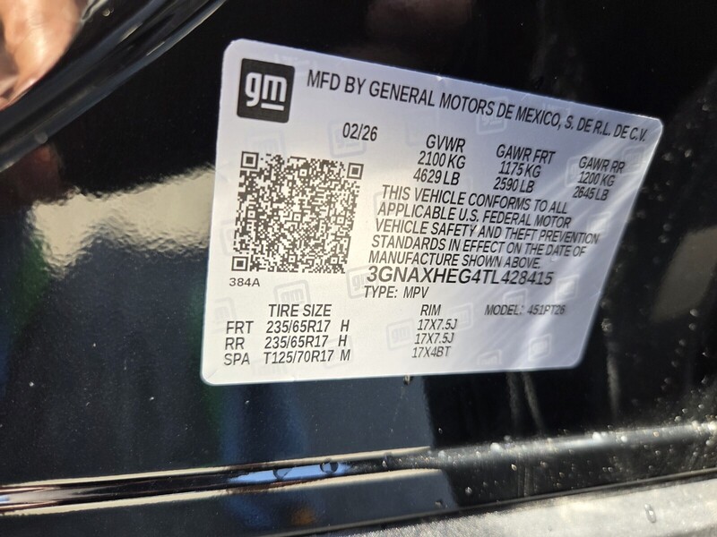 New 2026 CHEVROLET EQUINOX FWD LT in JACKSONVILLE, FLORIDA