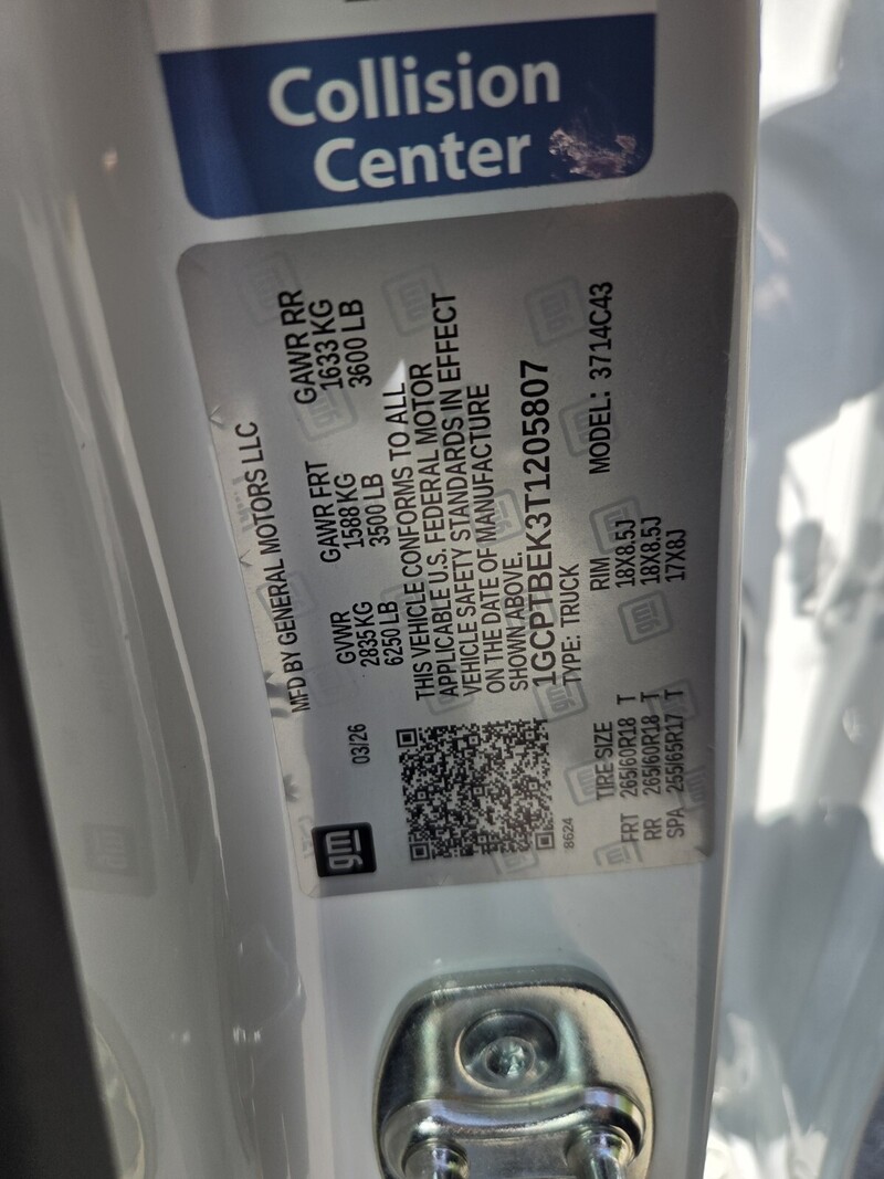 New 2026 CHEVROLET COLORADO 4WD WORK TRUCK in JACKSONVILLE, FLORIDA