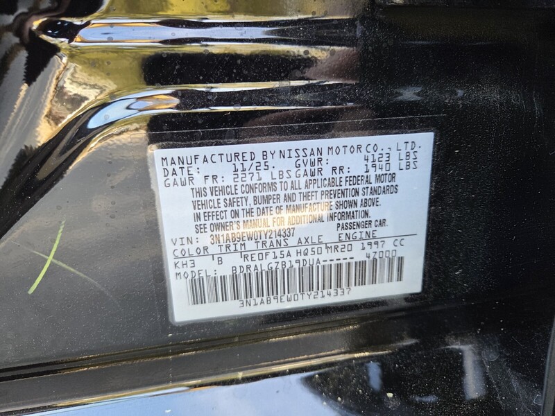 New 2026 NISSAN SENTRA SL in JACKSONVILLE, FLORIDA