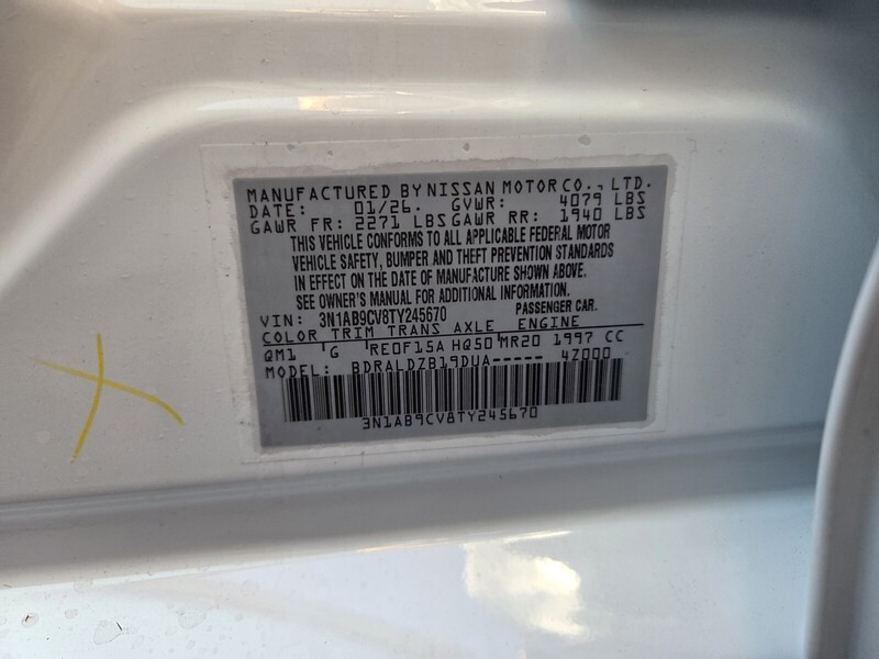 New 2026 NISSAN SENTRA SV in JACKSONVILLE, FLORIDA