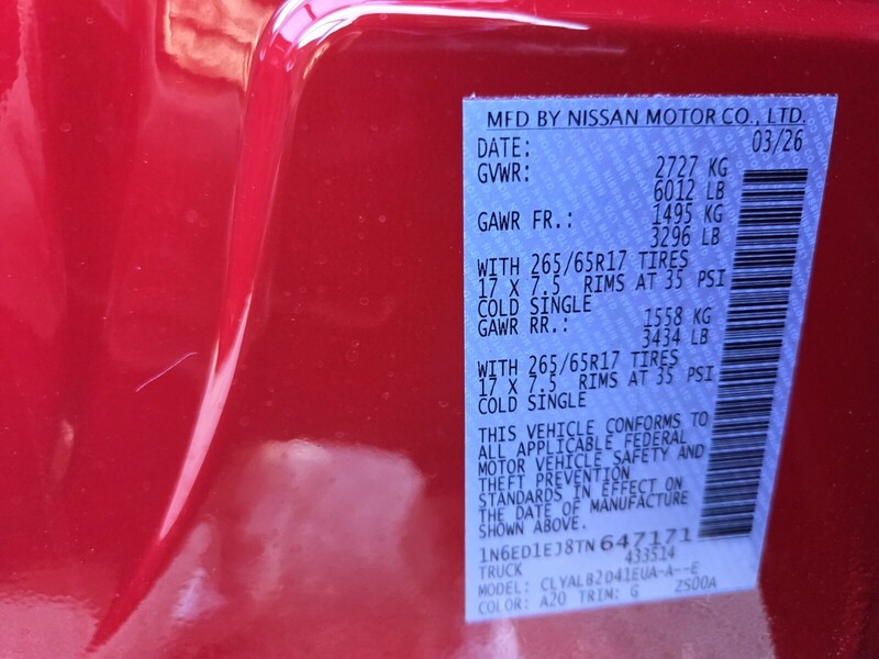 New 2026 NISSAN FRONTIER SV in JACKSONVILLE, FLORIDA