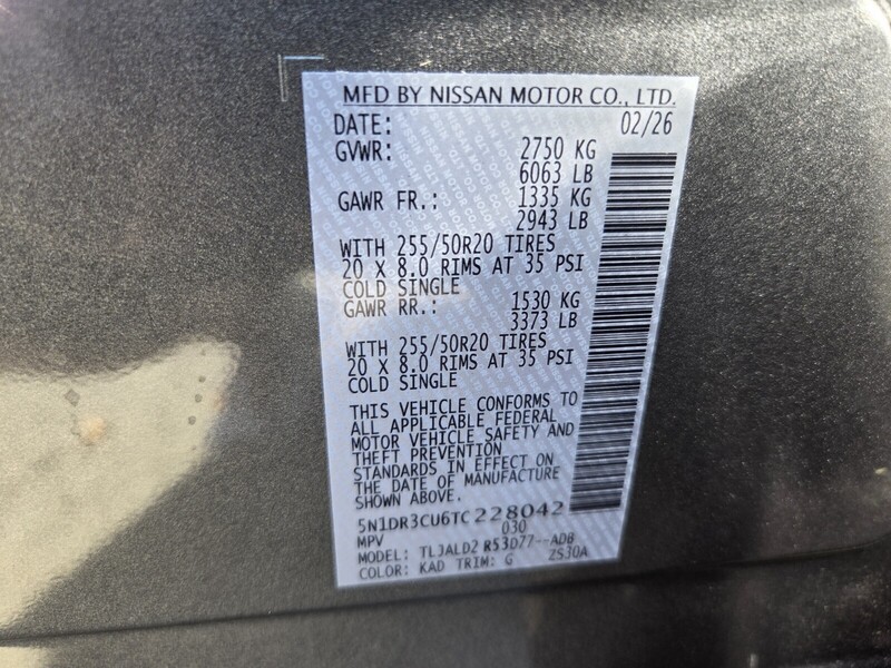 New 2026 NISSAN PATHFINDER SL in JACKSONVILLE, FLORIDA